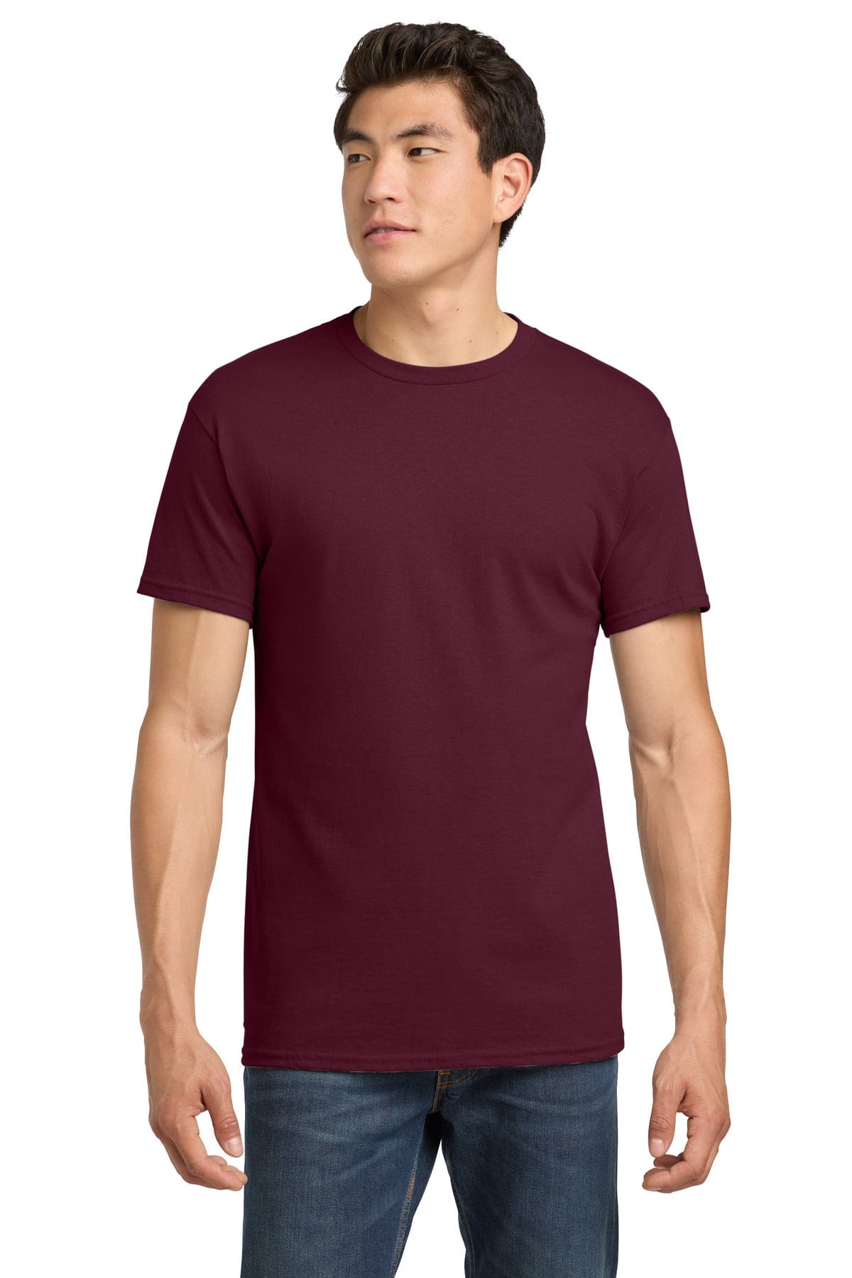 Gildan 5000 S / Maroon Gildan 500 Heavy Cotton 100% Cotton T-Shirt