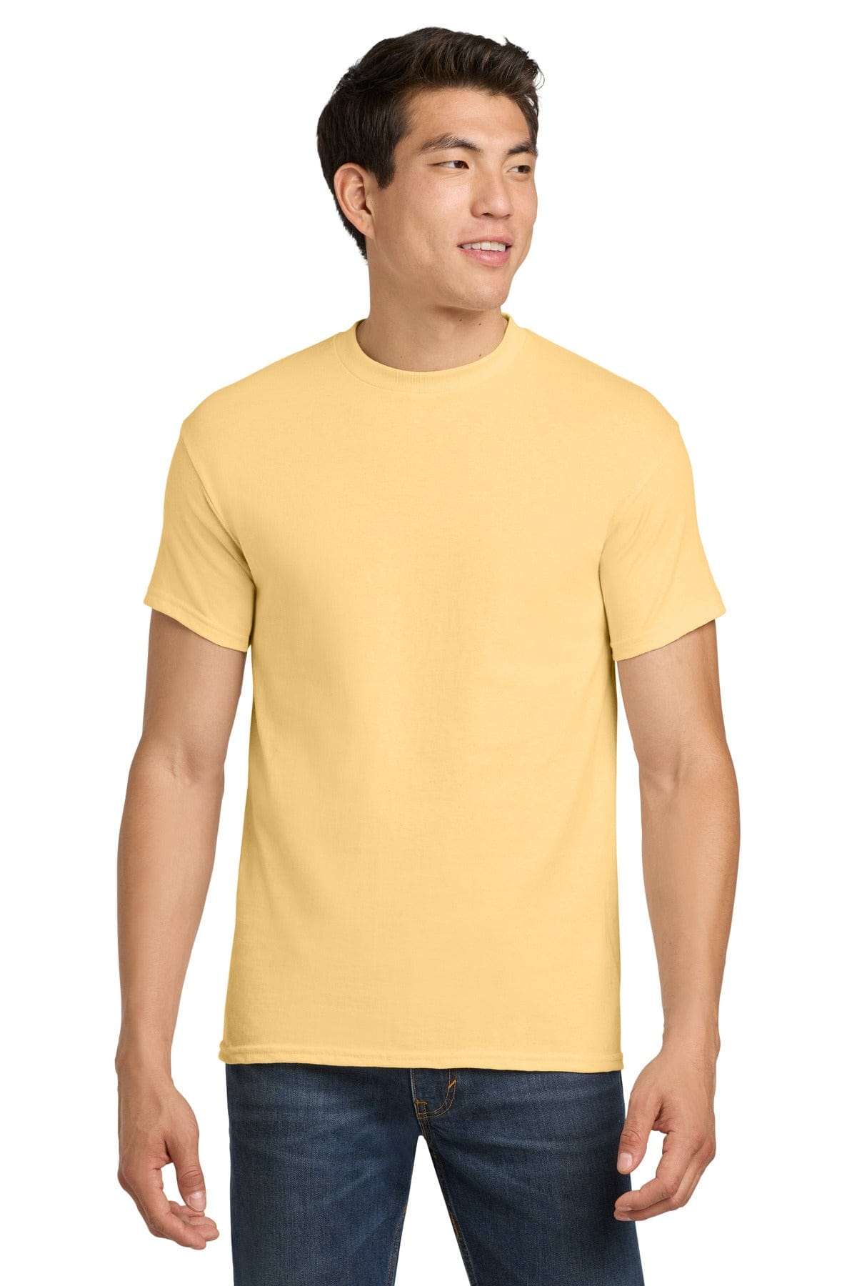 Gildan 5000 S / Yellow Haze Gildan ®  - Heavy Cotton ™  100% Cotton T-Shirt.  5000