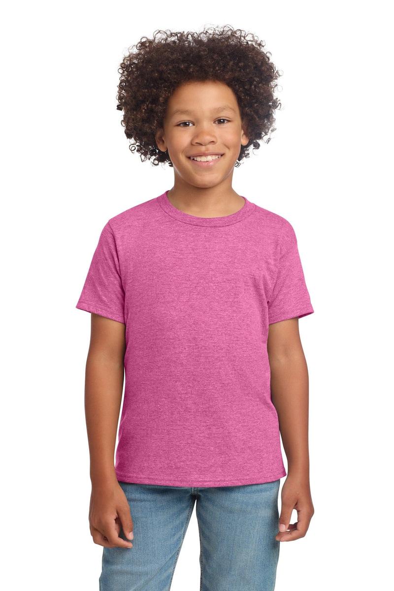 Gildan Youth Softstyle T-Shirt 64000B in Heather Royal