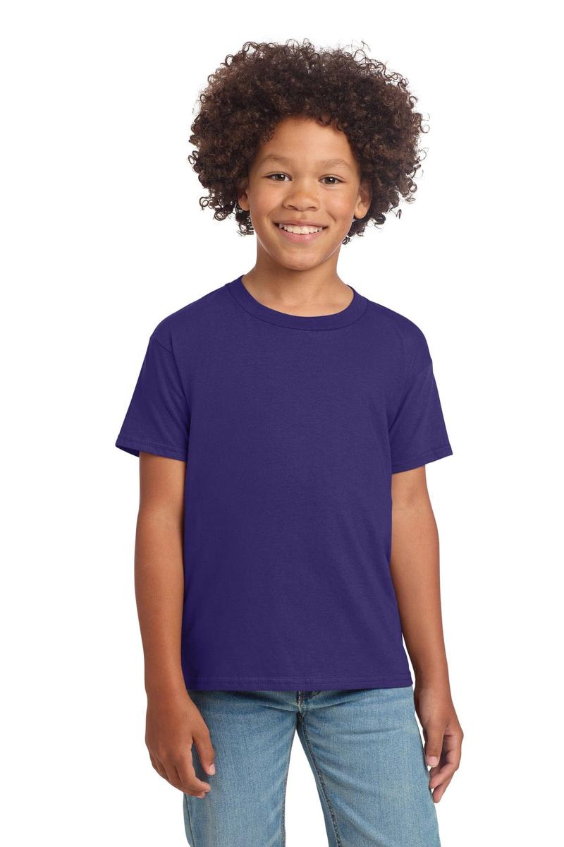 Gildan Youth Softstyle T-Shirt 64000B in Purple