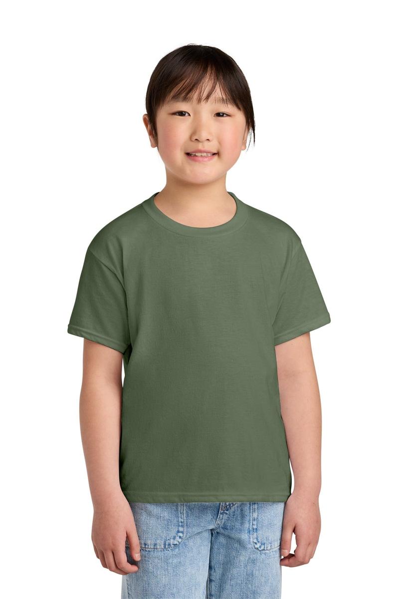 Gildan 64000BCVC Youth Softstyle Blended Tee in Cactus