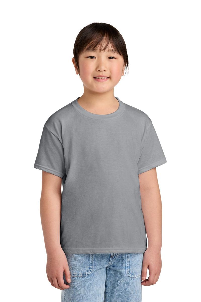 Gildan 64000BCVC Youth Softstyle Blended Tee in Cement