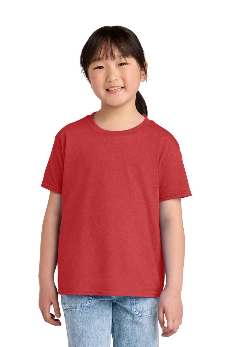 Gildan 64000BCVC Youth Softstyle Blended Tee in Red Mist