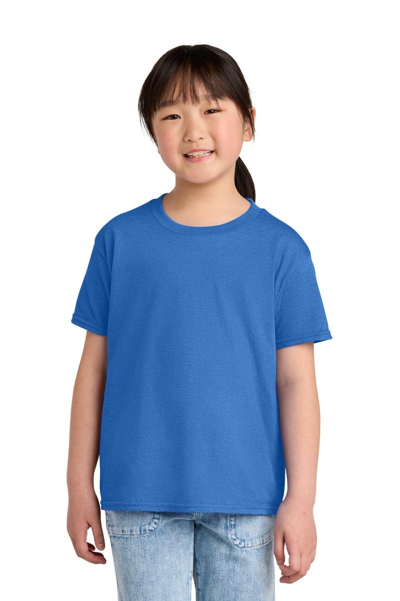 Gildan 64000BCVC Youth Softstyle Blended Tee in Royal Mist