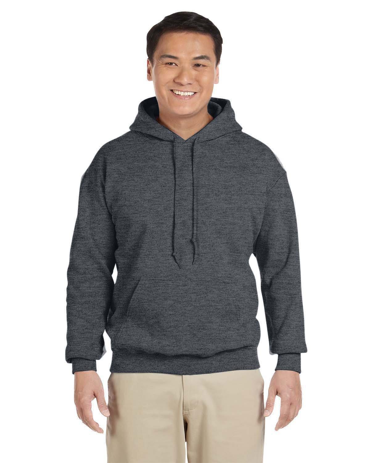 Gildan G185000 3XL / Dark Heather Gildan G185 Adult Heavy Blend 50/50 Hooded Sweatshirt