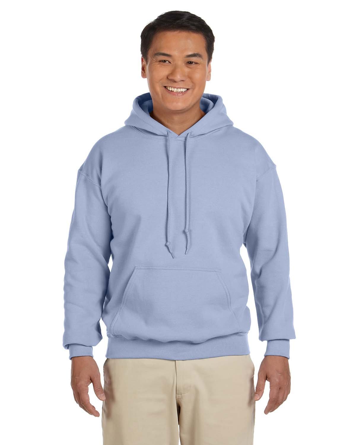 Gildan G185000 S / Light Blue Gildan G185 Adult Heavy Blend 50/50 Hooded Sweatshirt
