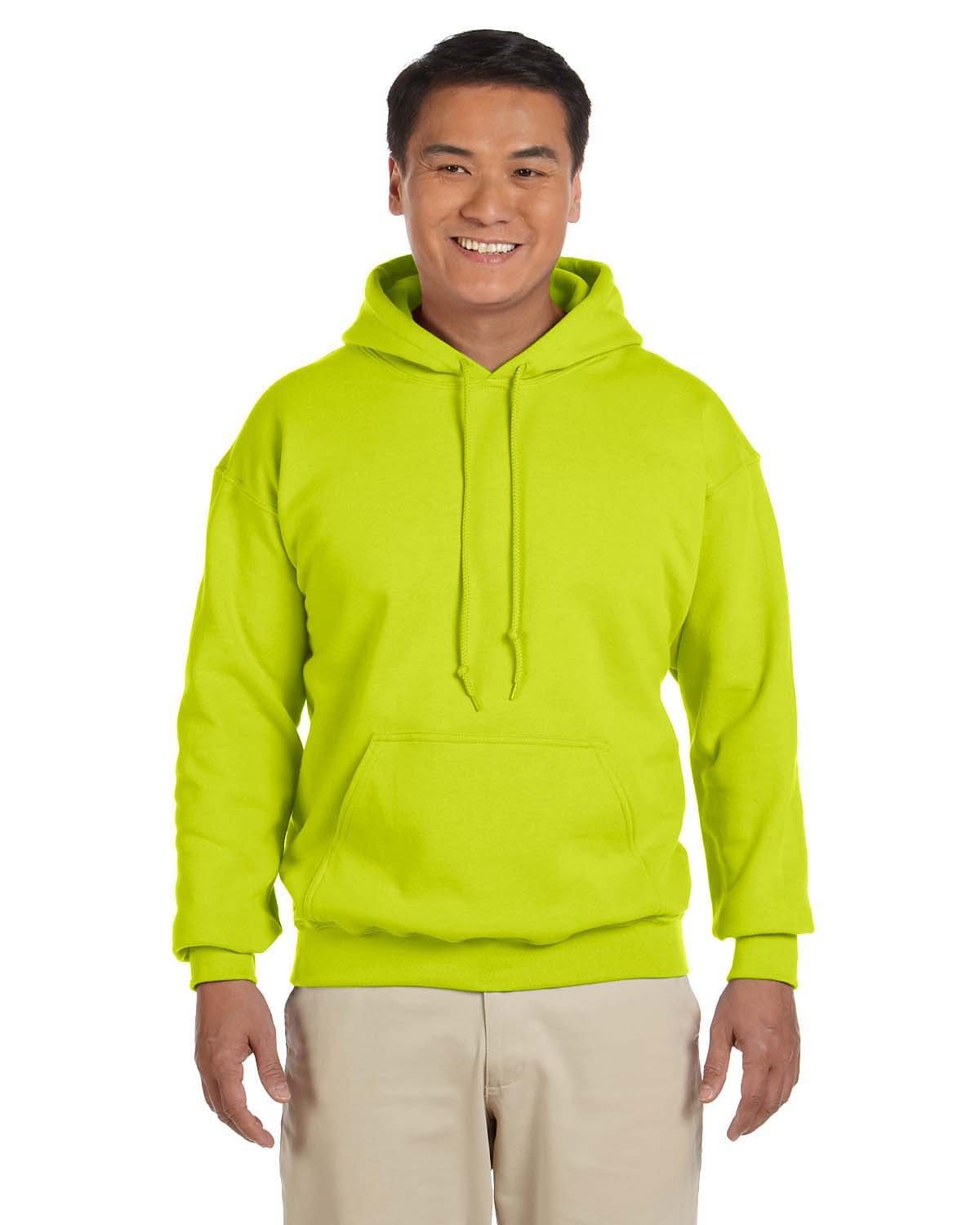Gildan G185000 S / Safety Green Gildan G185 Adult Heavy Blend 50/50 Hooded Sweatshirt