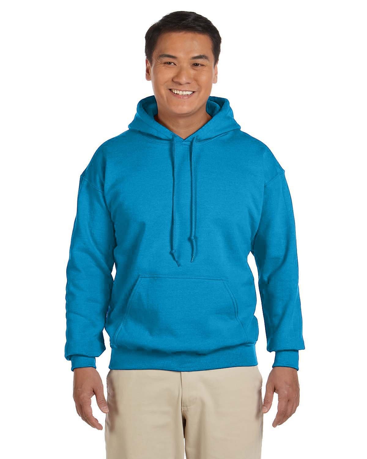 Gildan G185000 S / Sapphire Gildan G185 Adult Heavy Blend 50/50 Hooded Sweatshirt