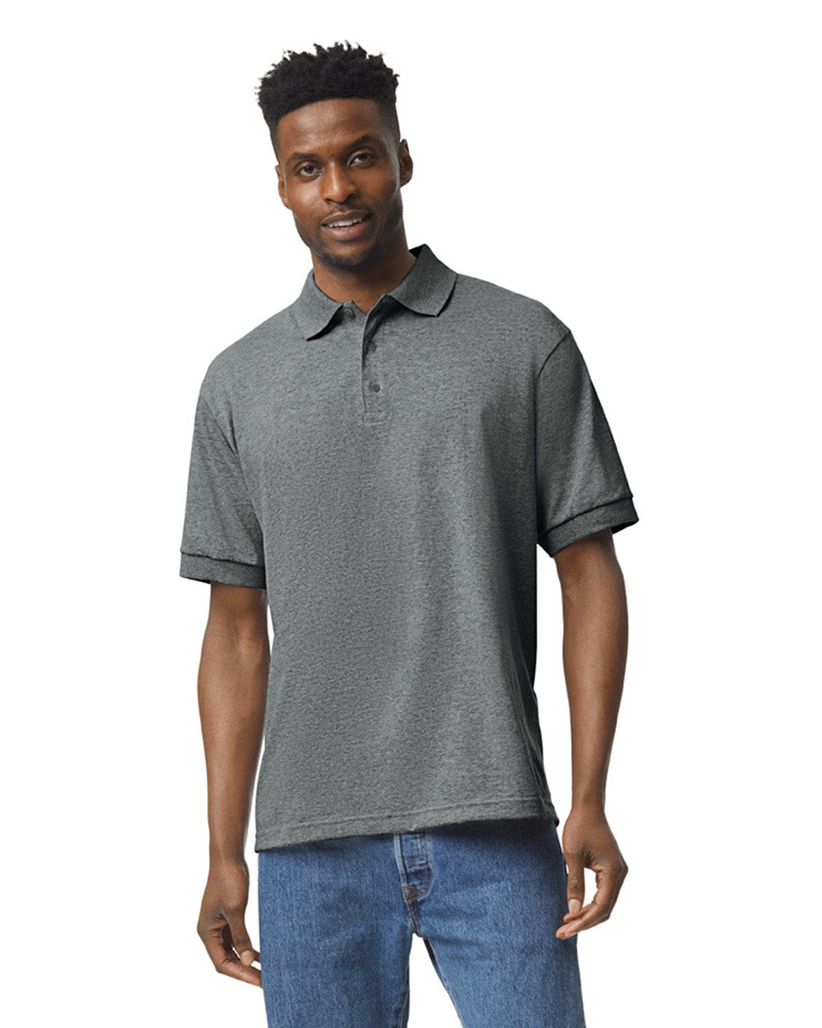 Gildan Polos/Knits S / Graphite Heather Gildan G880: Adult 50/50 Jersey Polo
