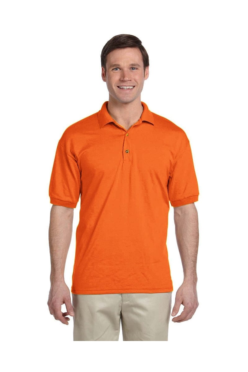 Gildan Polos/Knits S / S Orange Gildan G880: Adult 50/50 Jersey Polo