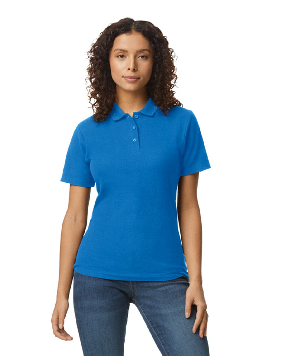 Gildan Polos S / Royal Gildan G648L: Ladies' Softstyle Double Pique Polo