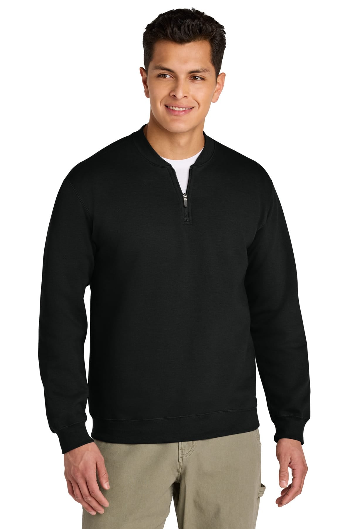 Gildan SF008 S / Black Gildan SF008 Softstyle Midweight Fleece 1/4-Zip