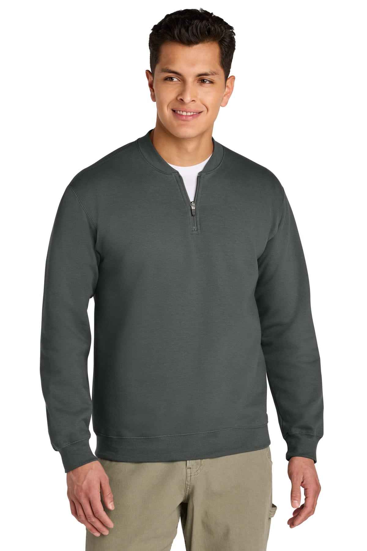 Gildan SF008 S / Charcoal Gildan SF008 Softstyle Midweight Fleece 1/4-Zip