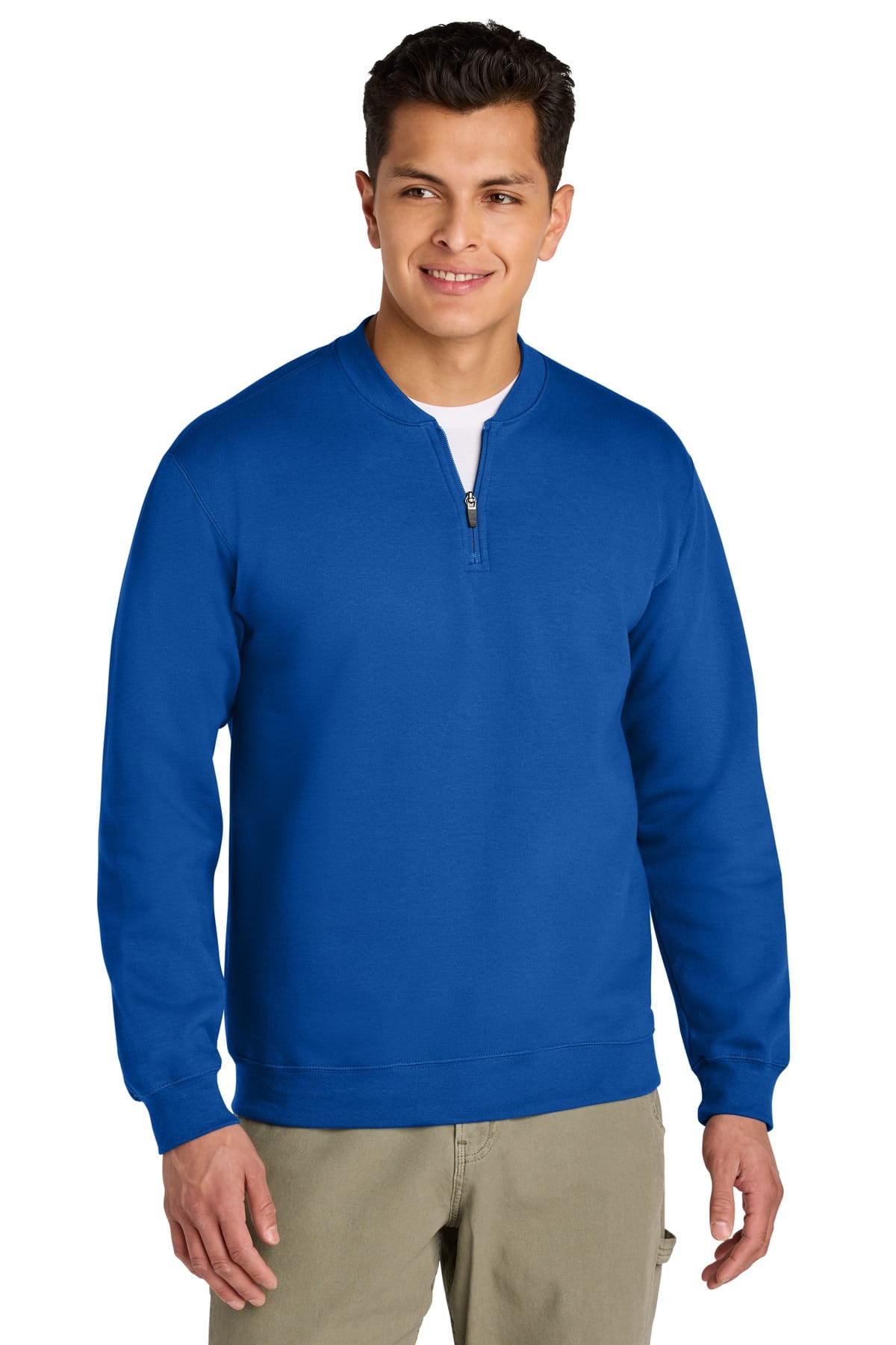 Gildan SF008 S / Royal Gildan SF008 Softstyle Midweight Fleece 1/4-Zip