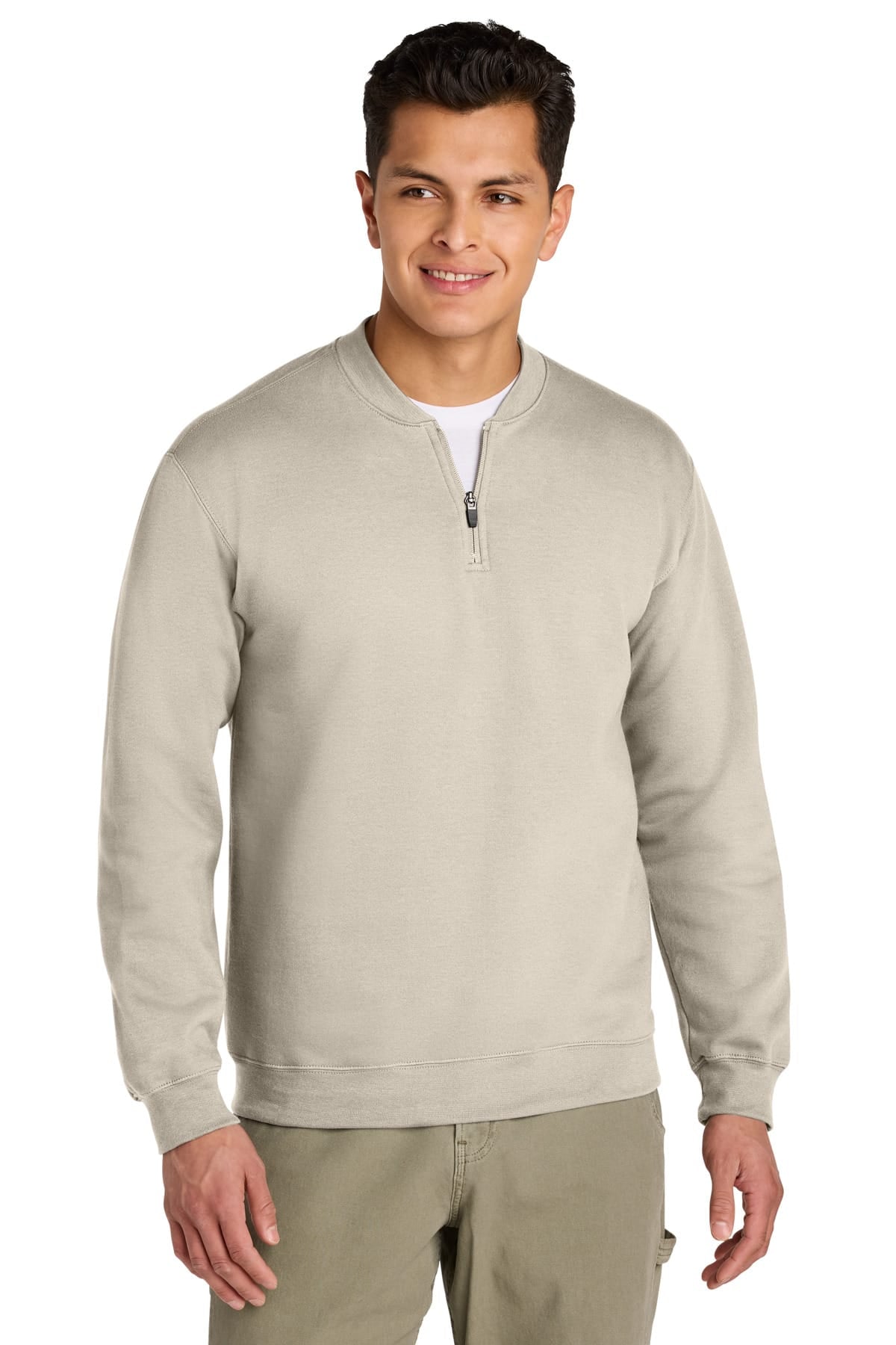 Gildan SF008 S / Sand Gildan SF008 Softstyle Midweight Fleece 1/4-Zip