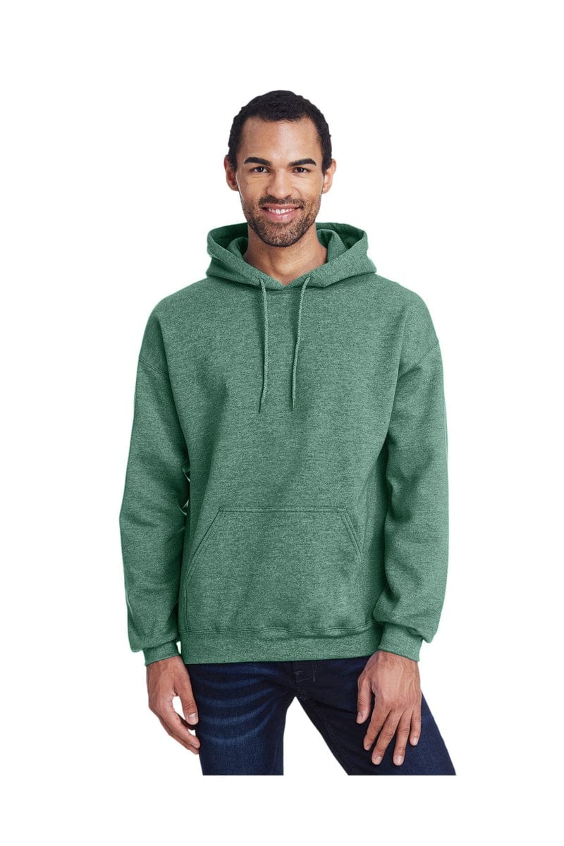 Gildan Sweatshirts/Fleece 4XL / Hth Sp Drk Green Gildan G185: Adult Heavy Blend™ 50/50 Hooded Sweatshirt