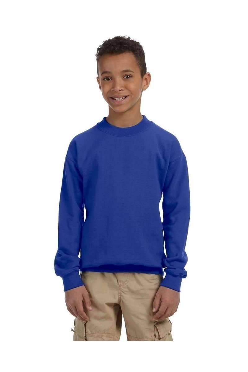 Gildan Sweatshirts/Fleece Gildan G180B: Youth Unisex Heavy Blend™ 50/50 Fleece Crew