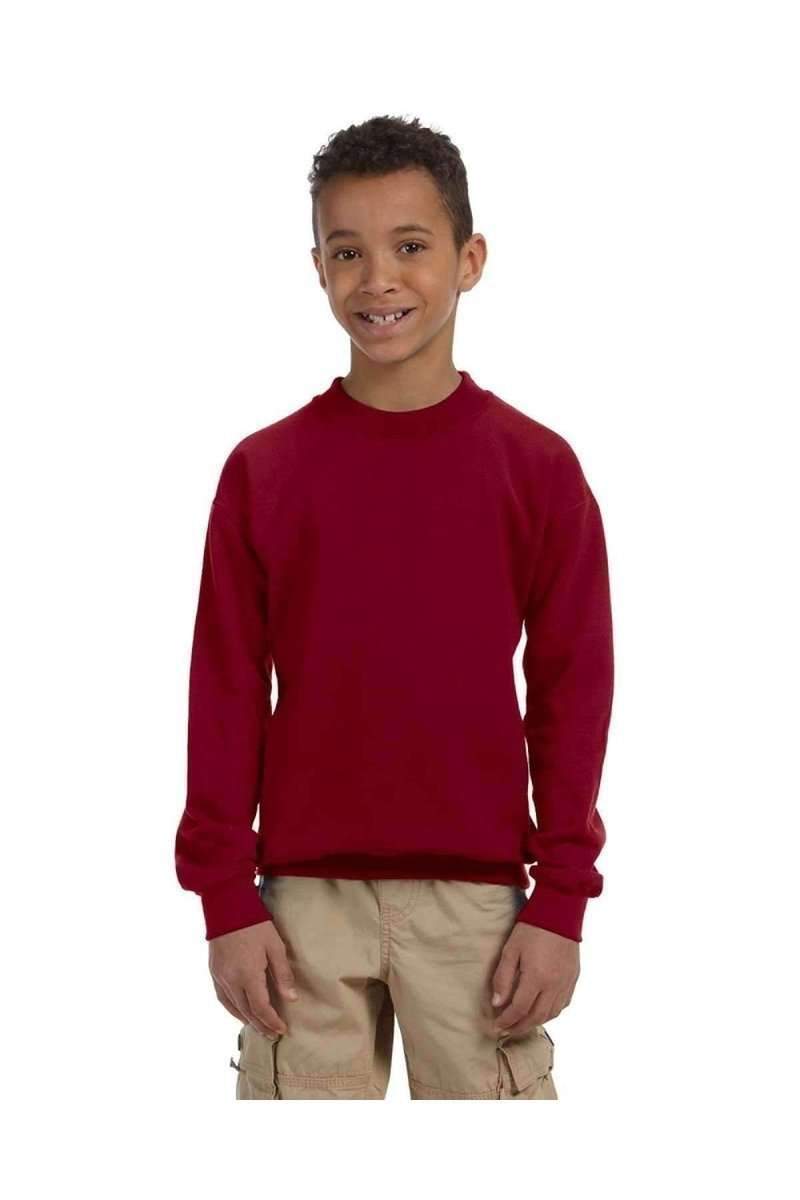 Gildan Sweatshirts/Fleece Gildan G180B: Youth Unisex Heavy Blend™ 50/50 Fleece Crew
