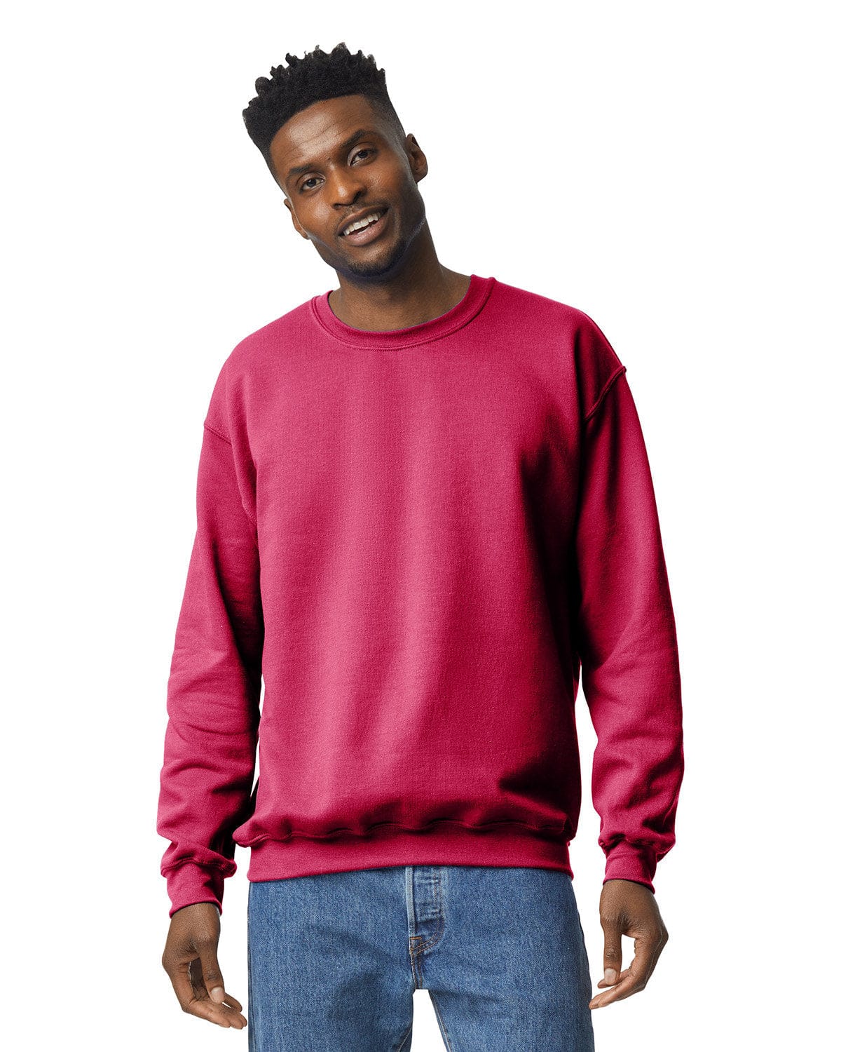 Gildan Sweatshirts/Fleece S / Antiq Cherry Red Gildan G180: Adult Heavy Blend 8 oz., 50/50 Fleece Crew