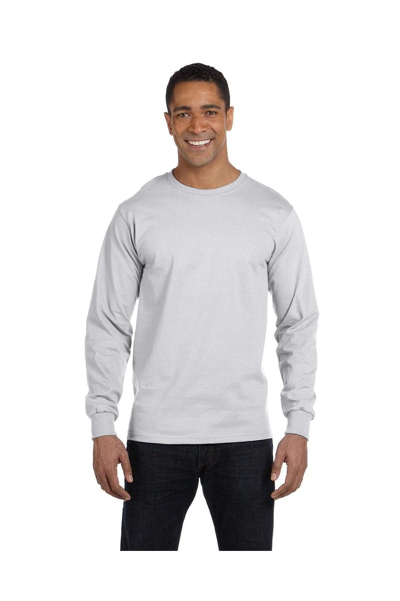 Gildan Sweatshirts/Fleece S / Ash Grey Gildan G840: DryBlend 50 Cotton/50 Poly Long Sleeve T-Shirt