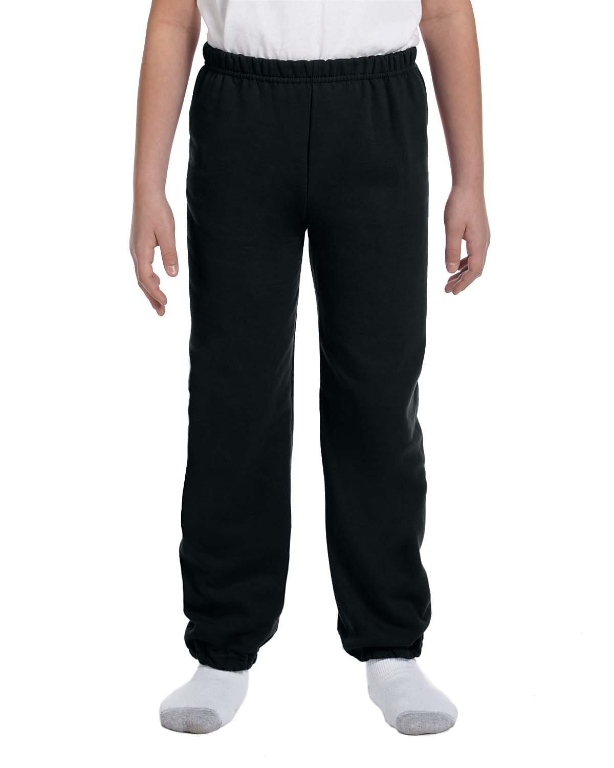 Gildan Sweatshirts/Fleece S / Black Gildan G182B: Youth Heavy Blend(tm) 8 oz., 50/50 Sweatpants