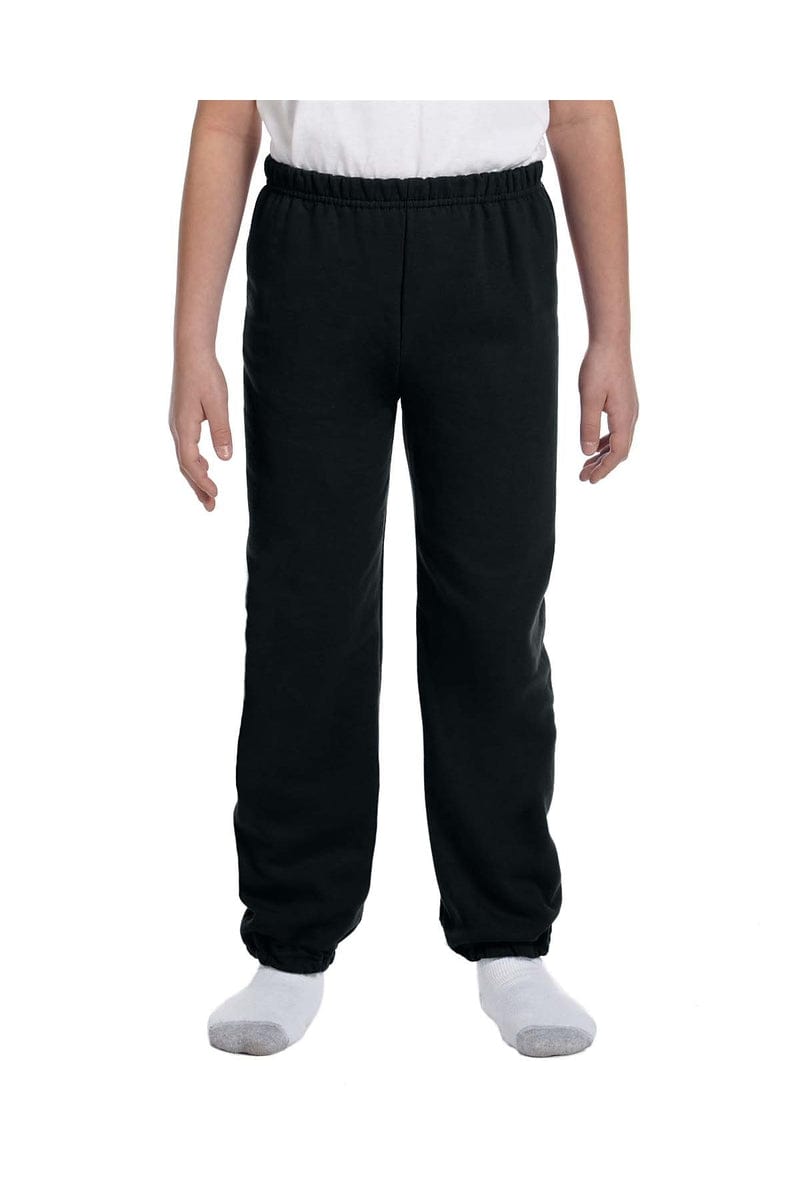 Gildan Sweatshirts/Fleece S / Black Gildan G182B: Youth Heavy Blend(tm) 8 oz., 50/50 Sweatpants