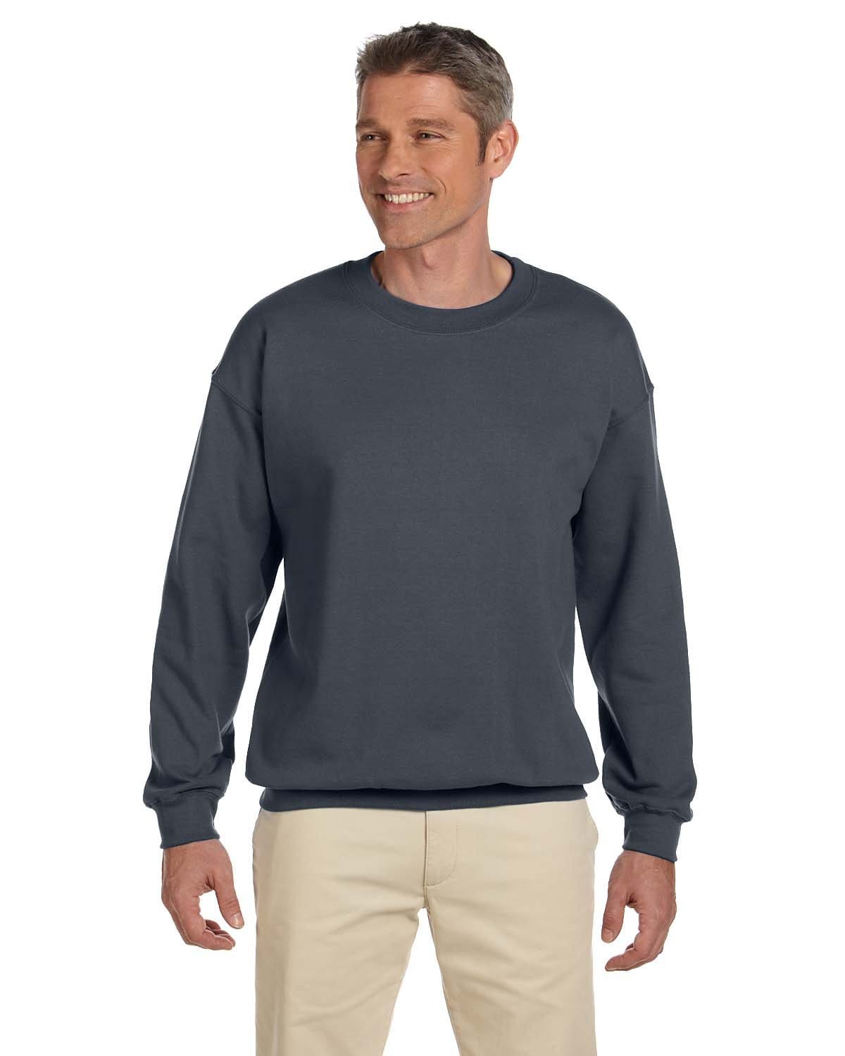 Gildan Sweatshirts/Fleece S / Dark Heather Gildan G180: Adult Heavy Blend 8 oz., 50/50 Fleece Crew