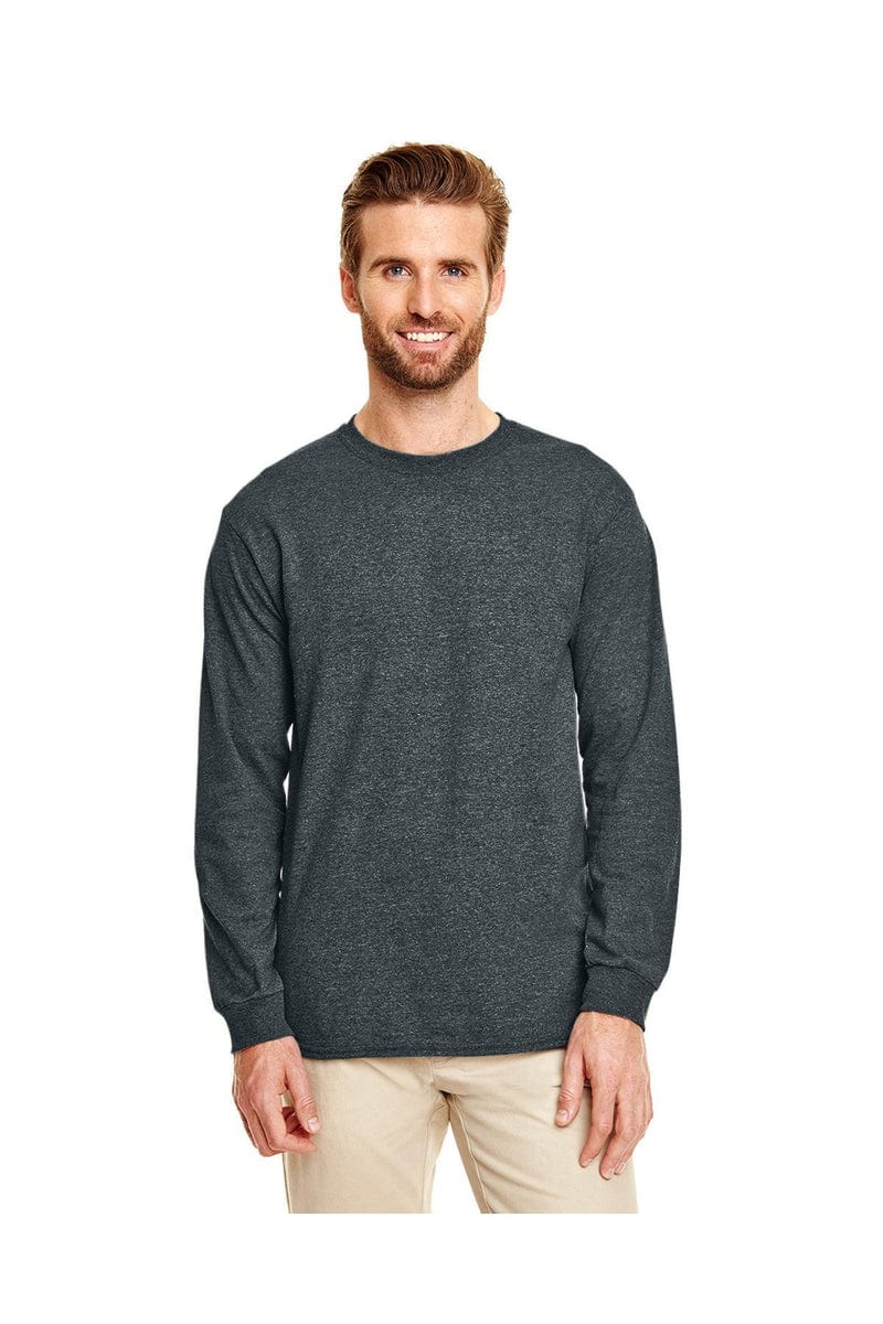 Gildan Sweatshirts/Fleece S / Dark Heather Gildan G840: DryBlend 50 Cotton/50 Poly Long Sleeve T-Shirt