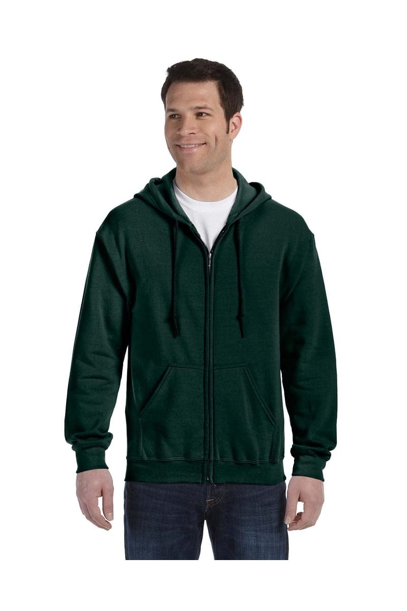 Gildan Sweatshirts/Fleece S / Forest Green Gildan G186: Adult Full-Zip Hoodie
