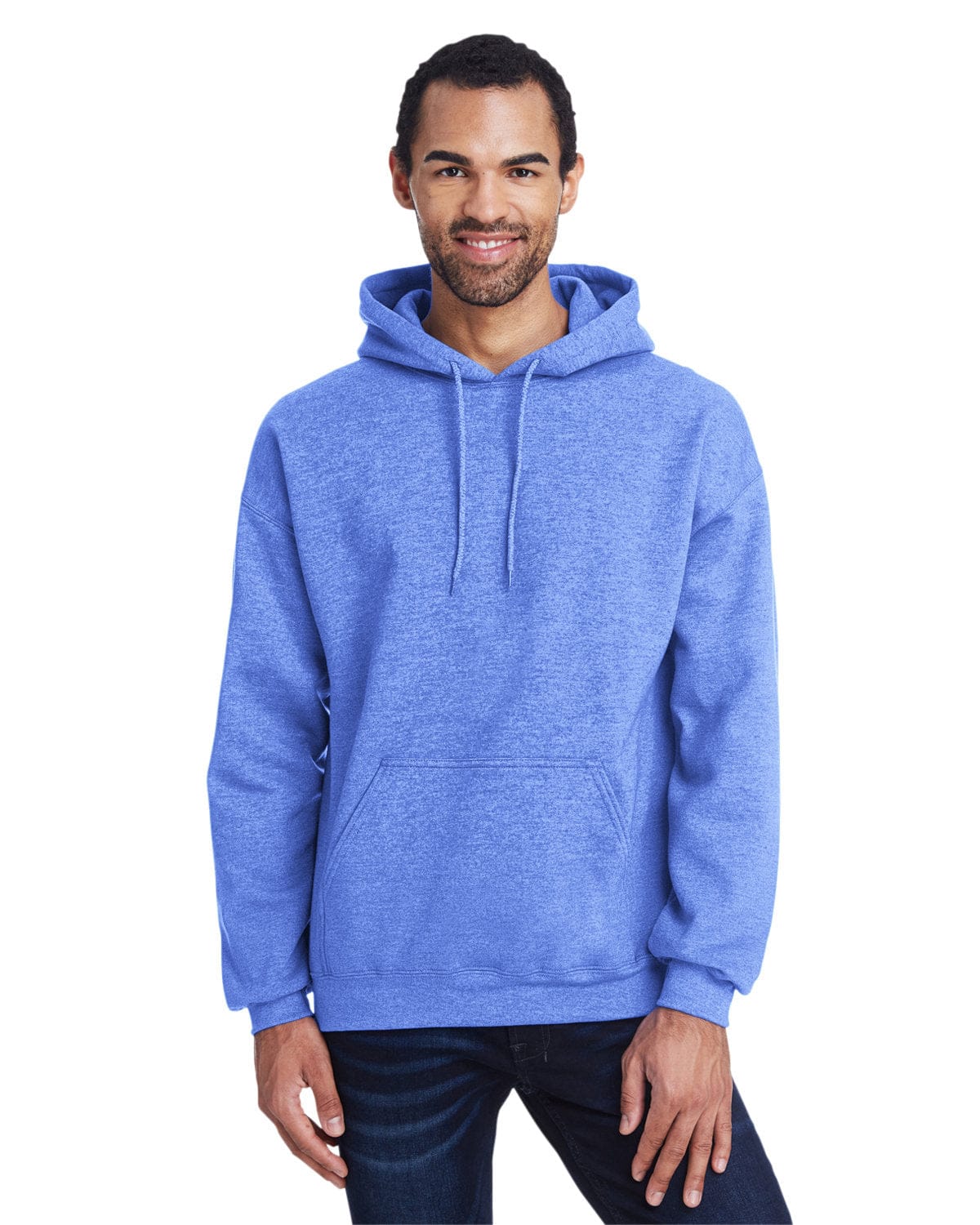Gildan Sweatshirts/Fleece S / Hthr Sport Royal Gildan G185: Adult Heavy Blend™ 50/50 Hooded Sweatshirt