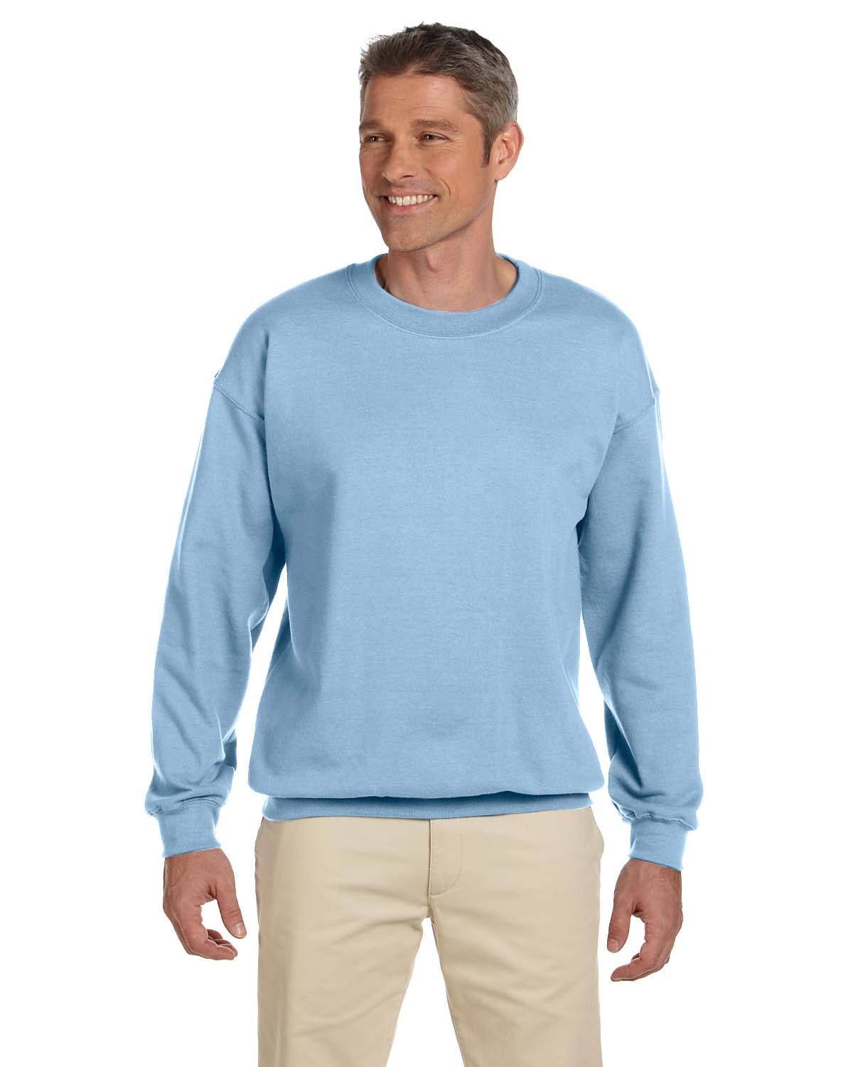 Gildan Sweatshirts/Fleece S / Light Blue Gildan G180: Adult Heavy Blend 8 oz., 50/50 Fleece Crew