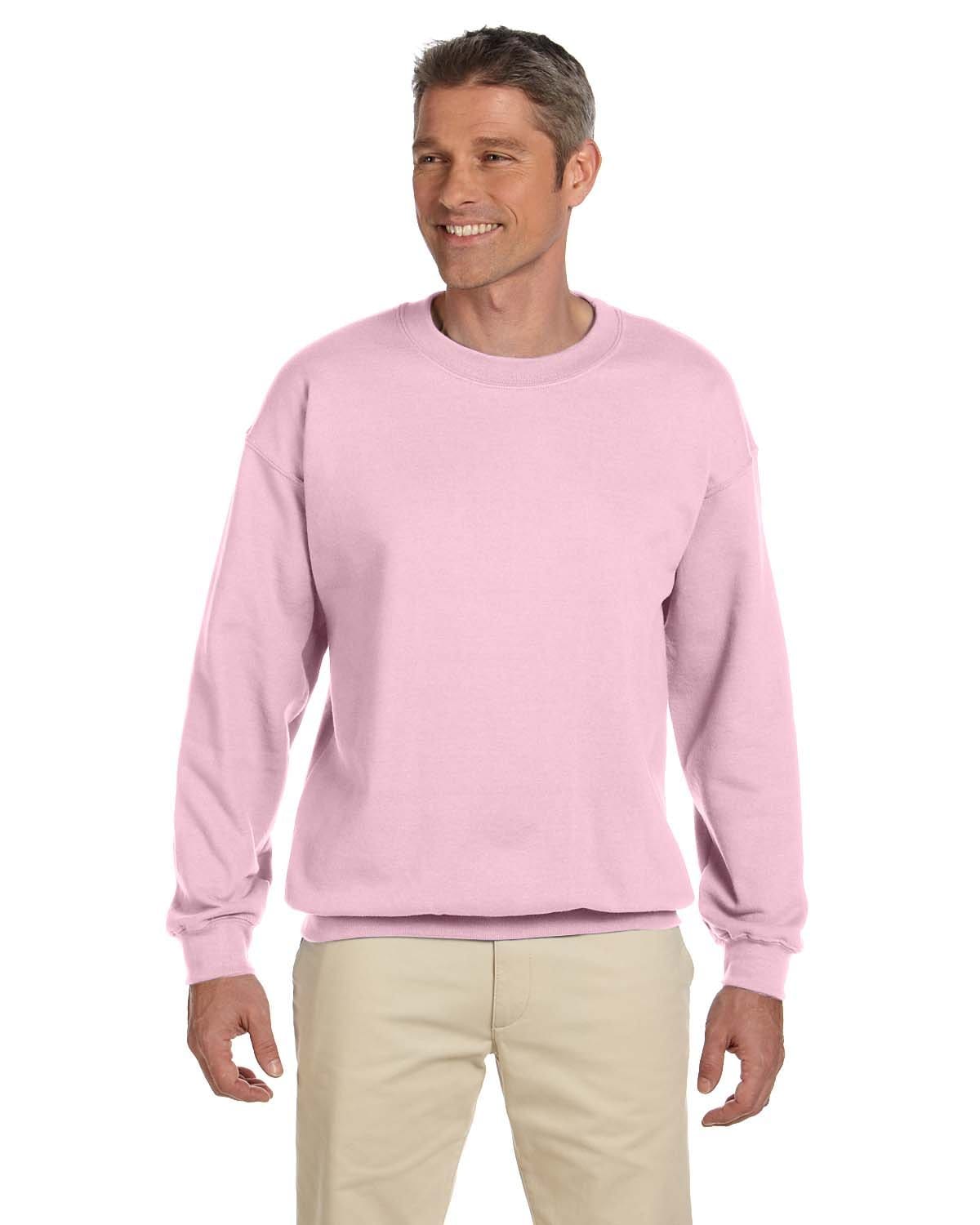 Gildan Sweatshirts/Fleece S / Light Pink Gildan G180: Adult Heavy Blend 8 oz., 50/50 Fleece Crew