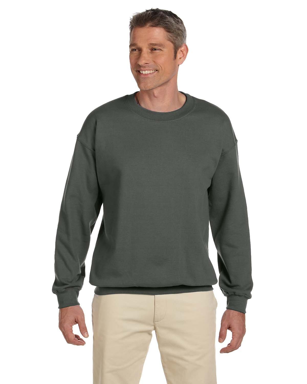 Gildan Sweatshirts/Fleece S / Military Green Gildan G180: Adult Heavy Blend 8 oz., 50/50 Fleece Crew