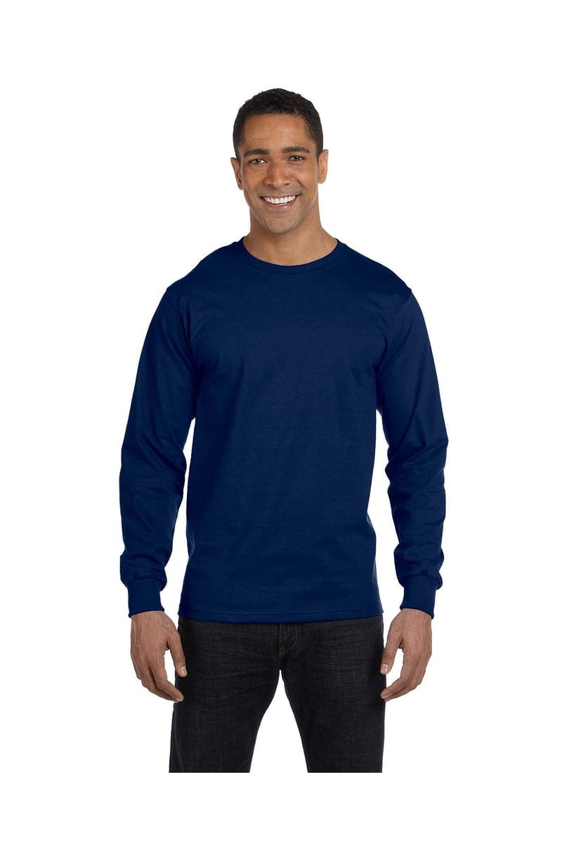 Gildan Sweatshirts/Fleece S / Navy Gildan G840: DryBlend 50 Cotton/50 Poly Long Sleeve T-Shirt