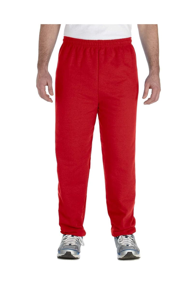 Gildan Sweatshirts/Fleece S / Red Gildan G182: Adult Sweatpants