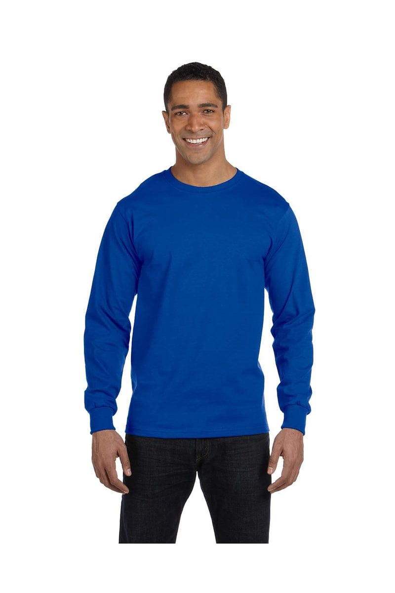 Gildan Sweatshirts/Fleece S / Royal Gildan G840: DryBlend 50 Cotton/50 Poly Long Sleeve T-Shirt
