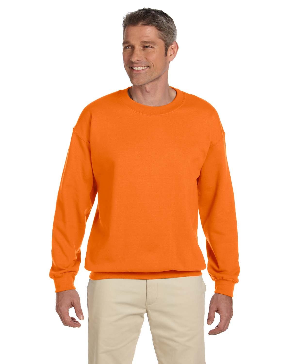 Gildan Sweatshirts/Fleece S / S Orange Gildan G180: Adult Heavy Blend 8 oz., 50/50 Fleece Crew