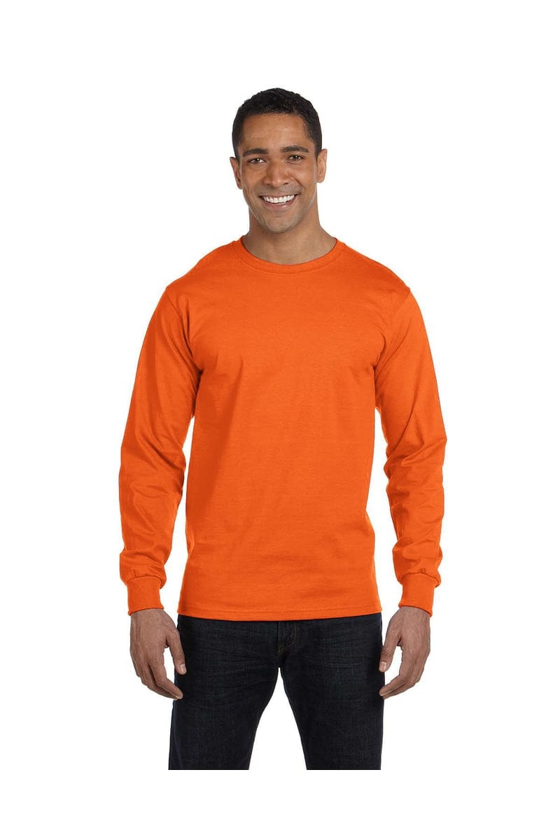 Gildan Sweatshirts/Fleece S / S Orange Gildan G840: DryBlend 50 Cotton/50 Poly Long Sleeve T-Shirt