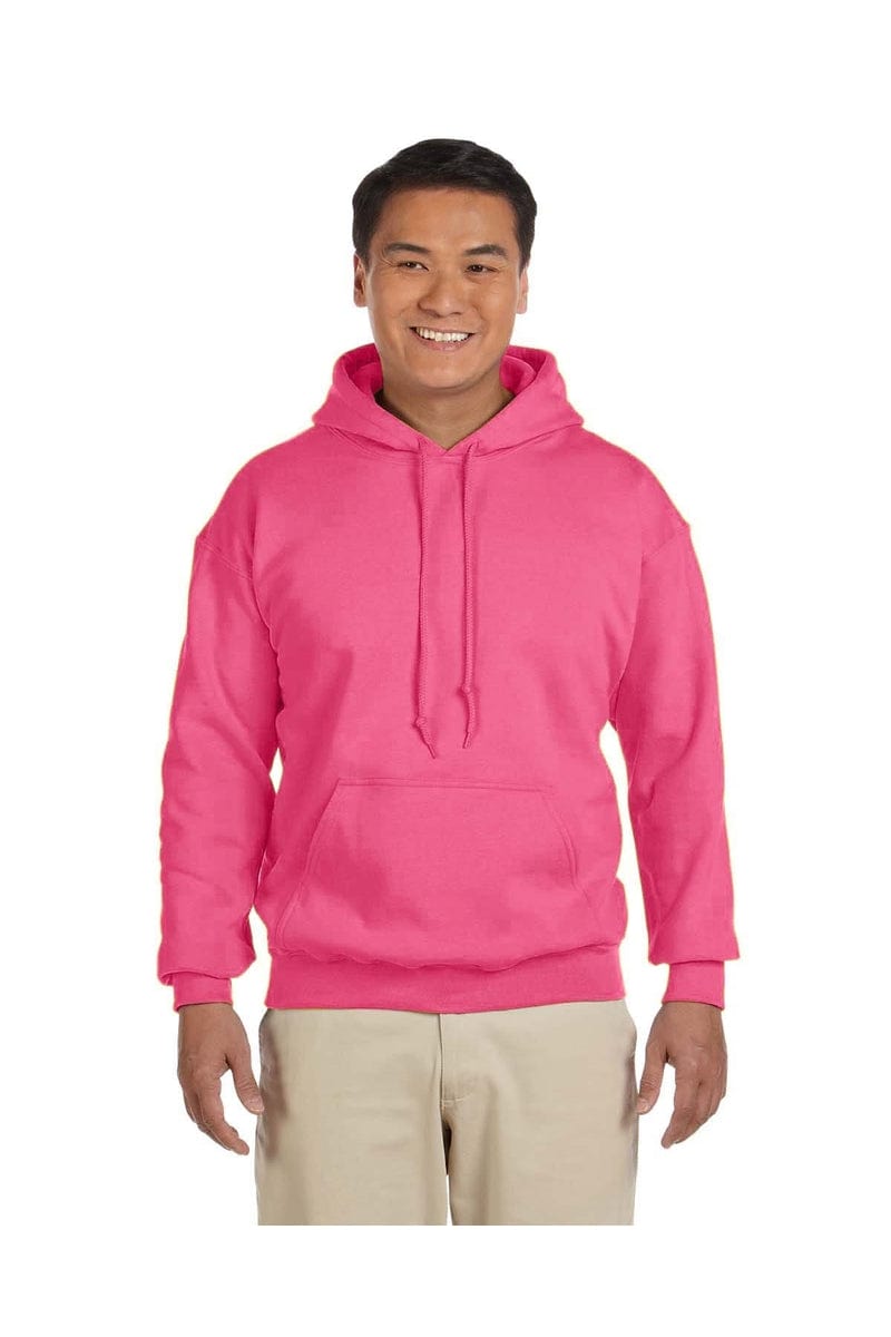 Gildan Sweatshirts/Fleece S / Safety Pink Gildan G185: Adult Heavy Blend™ 50/50 Hooded Sweatshirt