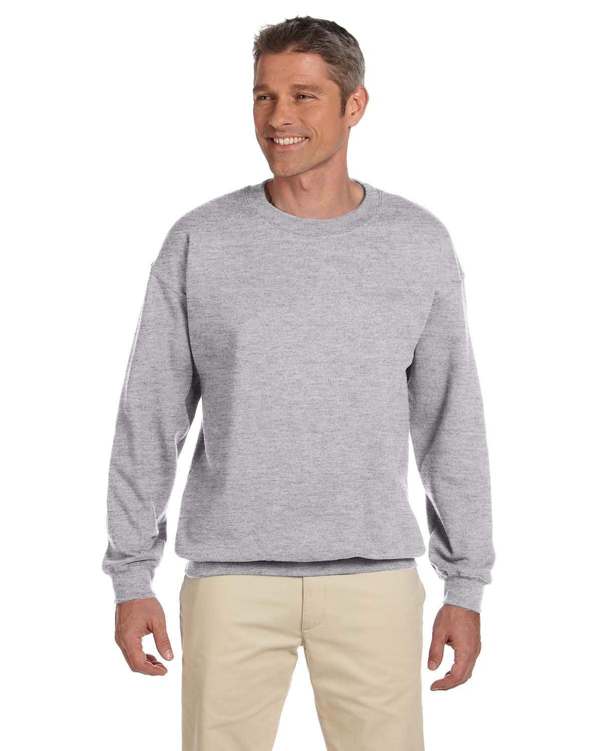 Gildan Sweatshirts/Fleece S / Sport Grey Gildan G180: Adult Heavy Blend 8 oz., 50/50 Fleece Crew