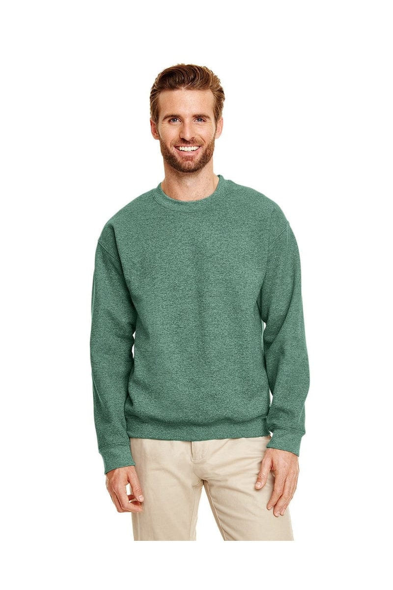 Gildan Sweatshirts/Fleece XL / Hth Sp Drk Green Gildan G180: Adult Heavy Blend 8 oz., 50/50 Fleece Crew