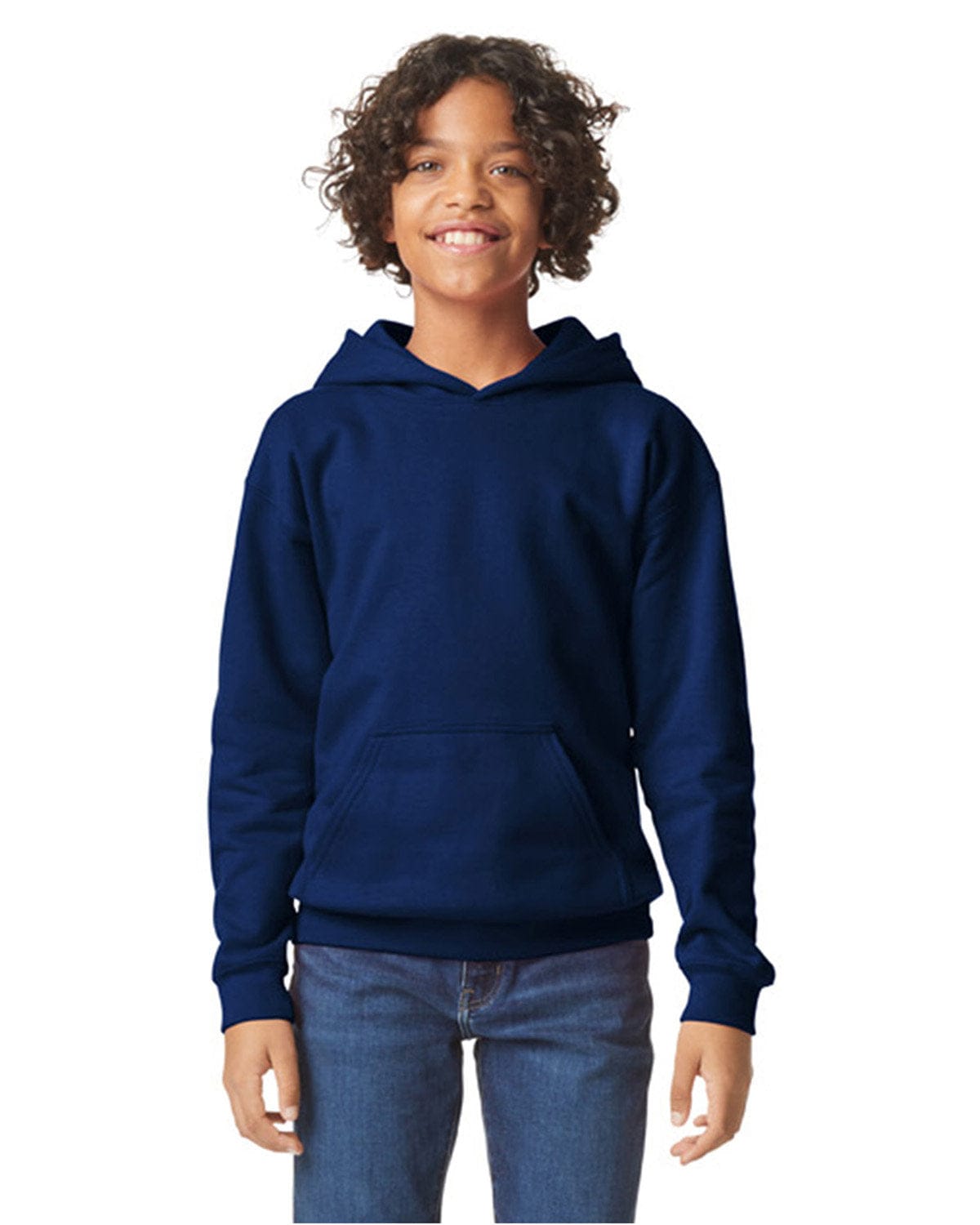 Gildan Sweatshirts | Fleece XS / Navy Gildan SF500B: Youth Softstyle Midweight Fleece Hooded Sweatshirt