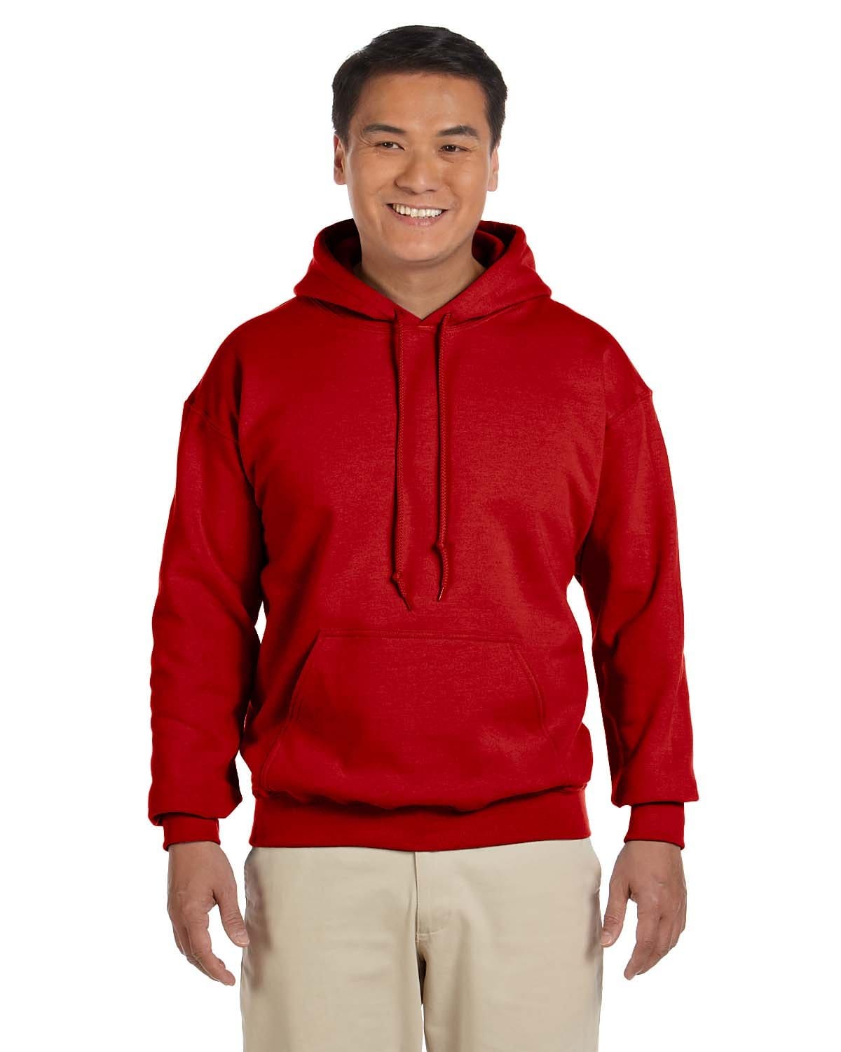Gildan Sweatshirts/Fleece XS / Red Gildan G185: Adult Heavy Blend™ 50/50 Hooded Sweatshirt