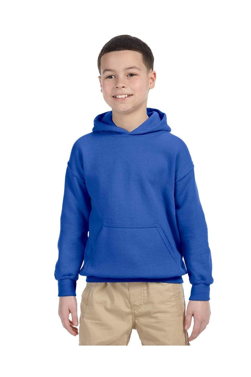 Gildan Sweatshirts/Fleece XS / Royal Gildan G185B: Youth Heavy Blend™ 8 oz., 50/50 Hoodie