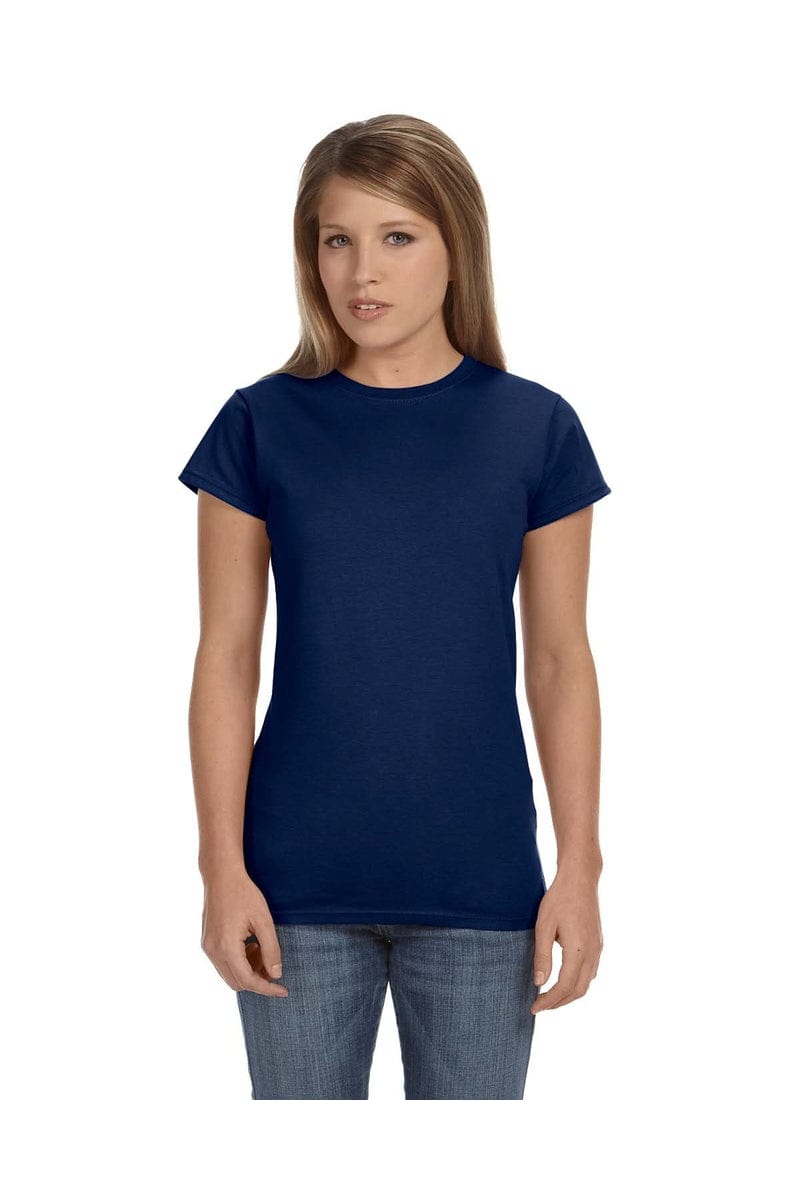 Gildan T-Shirts 3XL / Navy Gildan G640L: Ladies' Softstyle® 4.5 oz. Fitted T-Shirt, Traditional Colors