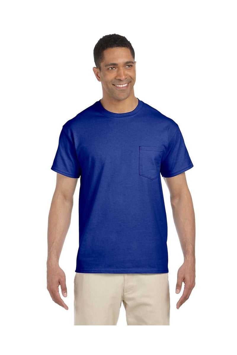 Gildan T-Shirts 5XL / Royal Gildan G230: Adult Ultra Cotton® 6 oz. Pocket T-Shirt, Basic Colors
