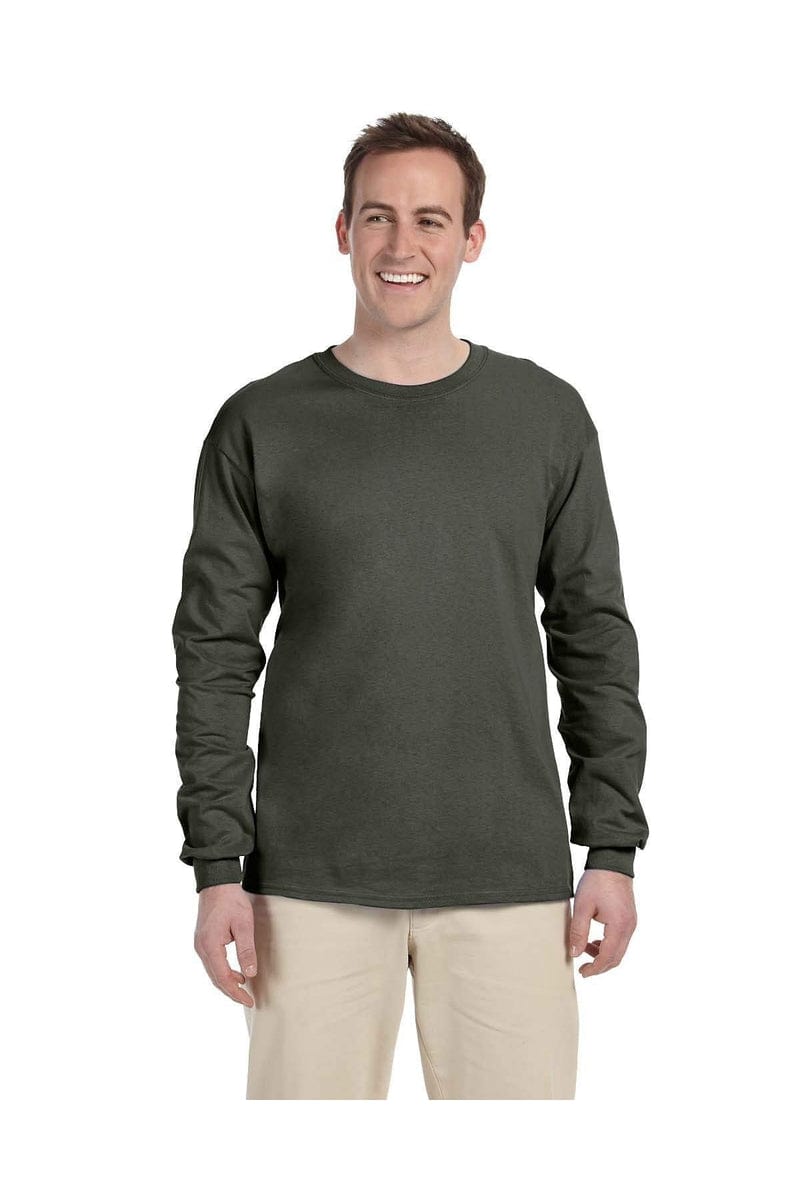 Gildan T-Shirts Gildan G240: Adult Ultra Cotton® 6 oz. Long-Sleeve T-Shirt, Traditional Colors