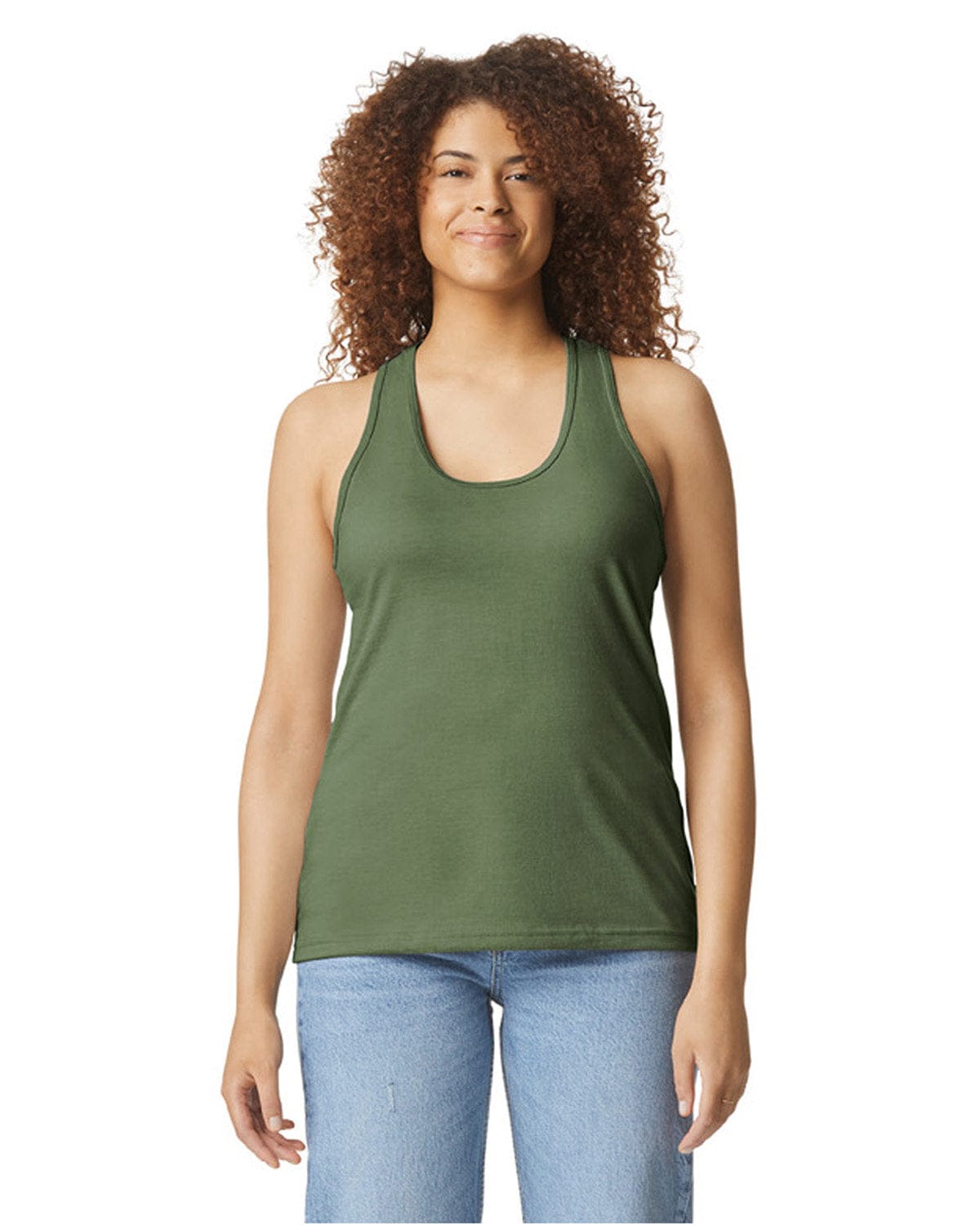 Gildan T-Shirts Gildan G672L: Ladies' Softstyle CVC Racerback Tank