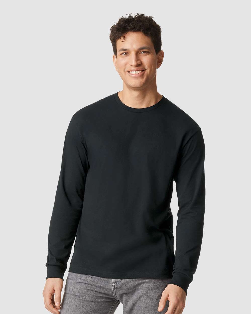 Gildan T-Shirts - Long Sleeve S / Pitch Black Gildan 64440CVC Unisex Softstyle CVC Long Sleeve T-Shirt