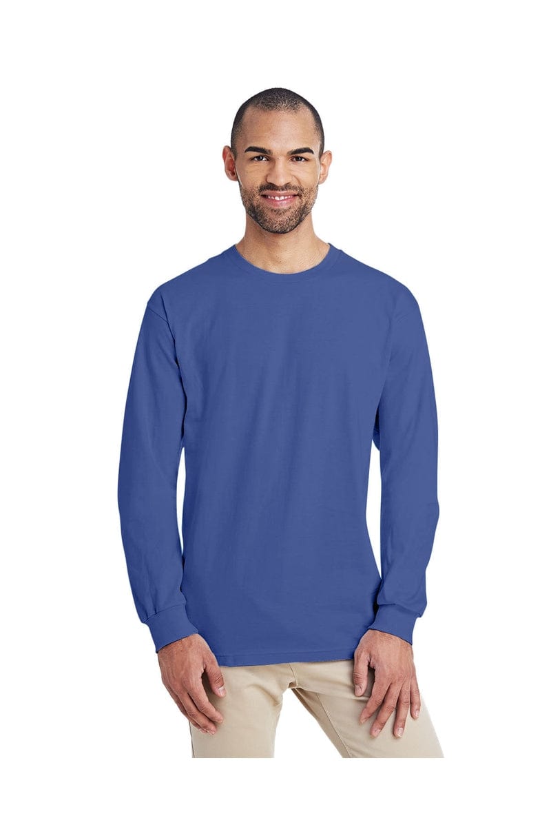 Gildan T-Shirts S / Flo Blue Gildan H400: ADULT Hammer™ Adult 6 oz. Long-Sleeve T-Shirt